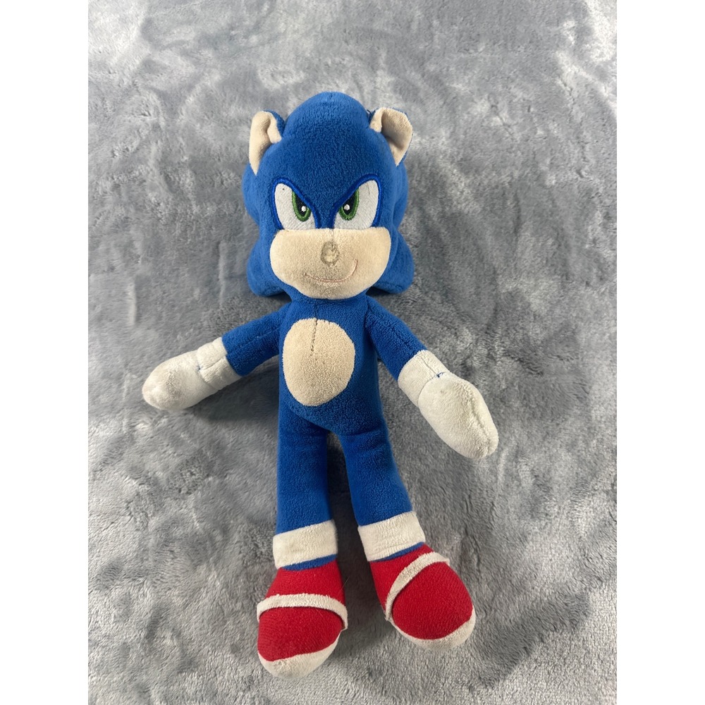 Sonic the Hedgehog Movie‎ Plush Blue Stuffed Animal(missing nose)